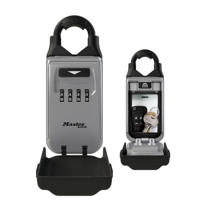 Master Lock 5420EURD Caja de llaves con grillete retráctil, Combinación digital programable, para compartir de forma segura Master Lock 5420EURD Caja de llaves con grillete retráctil, Combinación digital programable, para compartir de forma segura