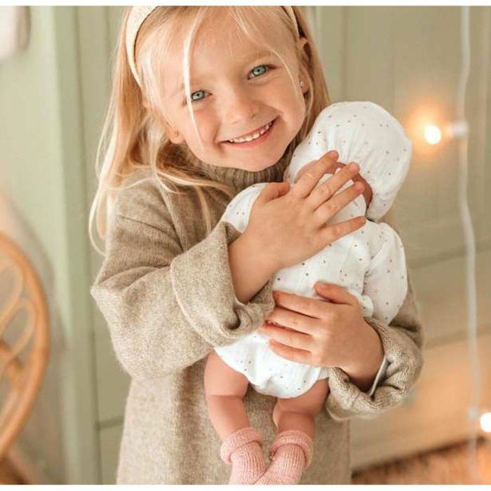 Muñecas Arias Muñeca Elegance Andie Rosa 40 cm con Capazo, Llora, Emite Sonido y Pilas Incluidas +3 Años 3 Muñecas Arias Muñeca Elegance Andie Rosa 40 cm con Capazo, Llora, Emite Sonido y Pilas Incluidas +3 Años 3