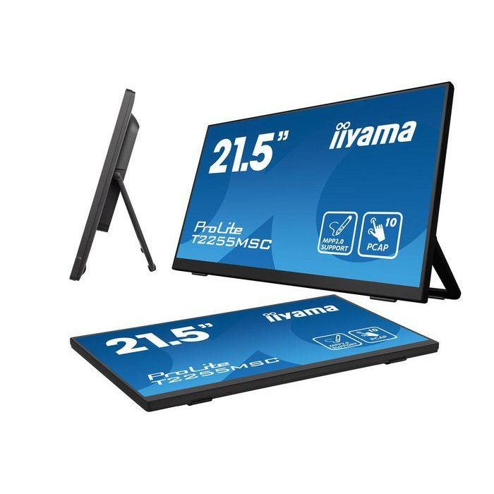 iiyama ProLite T2255MSC-B1 Monitor Táctil 21.5" (54.6cm) FHD IPS 1920x1080 5ms 60Hz HDMI DP USB Altavoces Negro 7 iiyama ProLite T2255MSC-B1 Monitor Táctil 21.5" (54.6cm) FHD IPS 1920x1080 5ms 60Hz HDMI DP USB Altavoces Negro 7