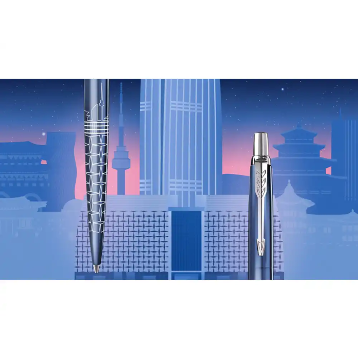 Boligrafo Parker Jotter Core Global Icons Seul Azul Ct 4 Boligrafo Parker Jotter Core Global Icons Seul Azul Ct 4