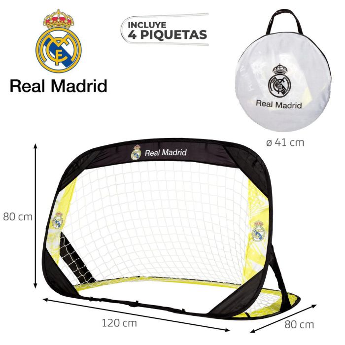 Portería de Fútbol Real Madrid C.F. 120 x 80 x 80 cm 3