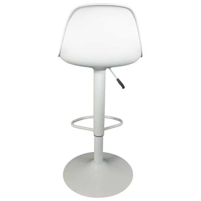 Home Deco Factory Taburete Bar Isak Blanco - Asiento Acolchado, Diseño Moderno, Regulable en Altura 83-104 cm 3 Home Deco Factory Taburete Bar Isak Blanco - Asiento Acolchado, Diseño Moderno, Regulable en Altura 83-104 cm 3
