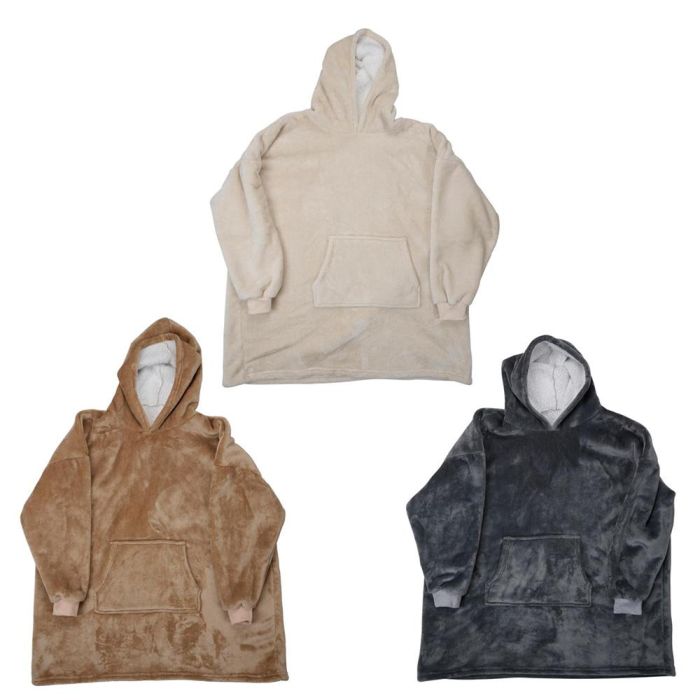 Batamanta Sudadera con Capucha y Bolsillo Central Colores Surtidos 122x160x0,4cm 1 Batamanta Sudadera con Capucha y Bolsillo Central Colores Surtidos 122x160x0,4cm 1