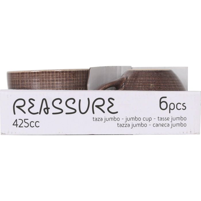 Inde Taza Jumbo Reassure 425 ml - 14 x 11.5 x 7.8 cm (24 Unidades) 3
