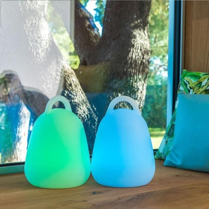LUMISKY Lámpara portátil inalámbrica LED LIBERTY C25 - Impermeable y flotante - H 24 cm - Blanco y multicolor 4 LUMISKY Lámpara portátil inalámbrica LED LIBERTY C25 - Impermeable y flotante - H 24 cm - Blanco y multicolor 4