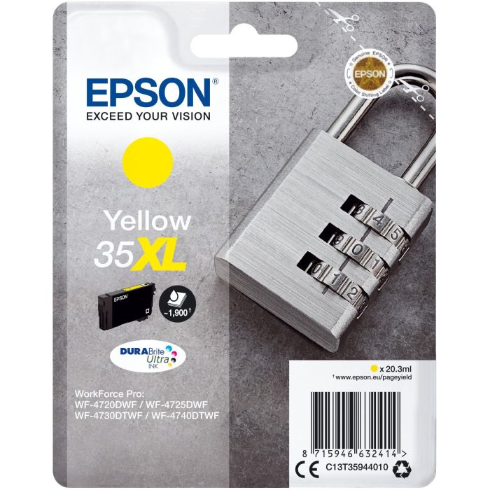 EPSON Singlepack Yellow 35XL DURABrite Ultra Ink 0 EPSON Singlepack Yellow 35XL DURABrite Ultra Ink 0