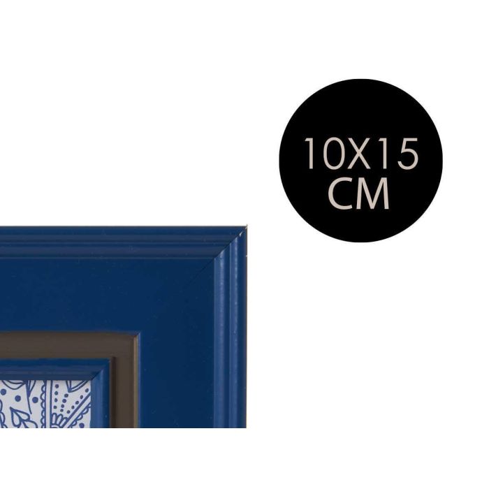 Giftdecor Portafotos 10x15 Azul Oscuro Plástico y Cristal (Set de 24) 3