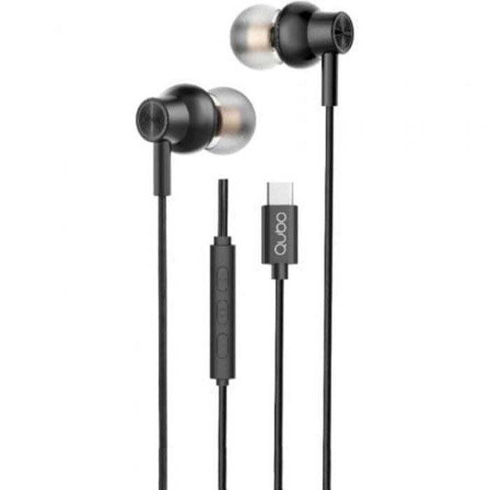Auriculares Qubo AU-300C BK Negro