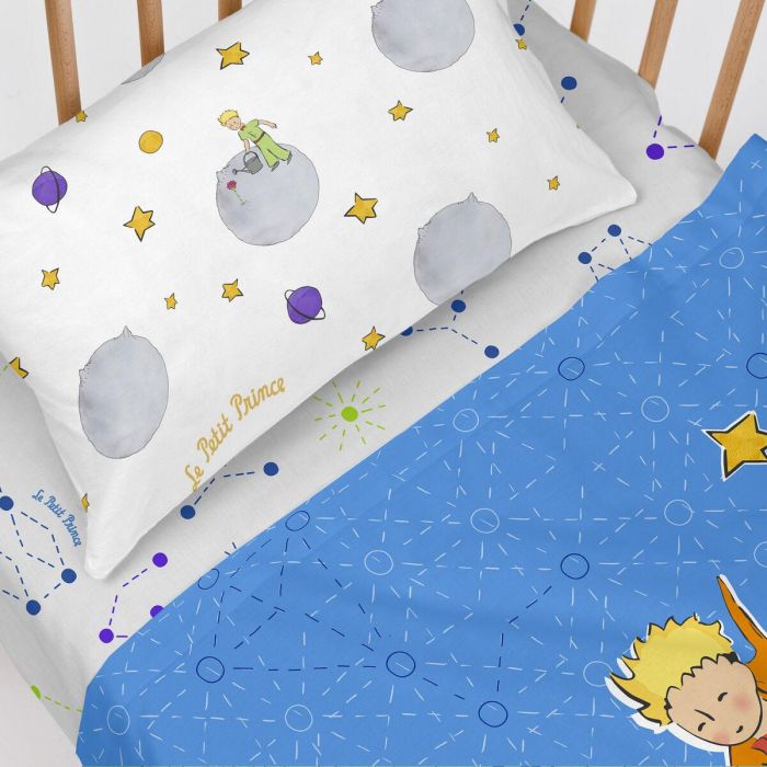 Juego de Sábanas HappyFriday Le Petit Prince Accolade Multicolor Cuna de Bebé 2 Piezas 3