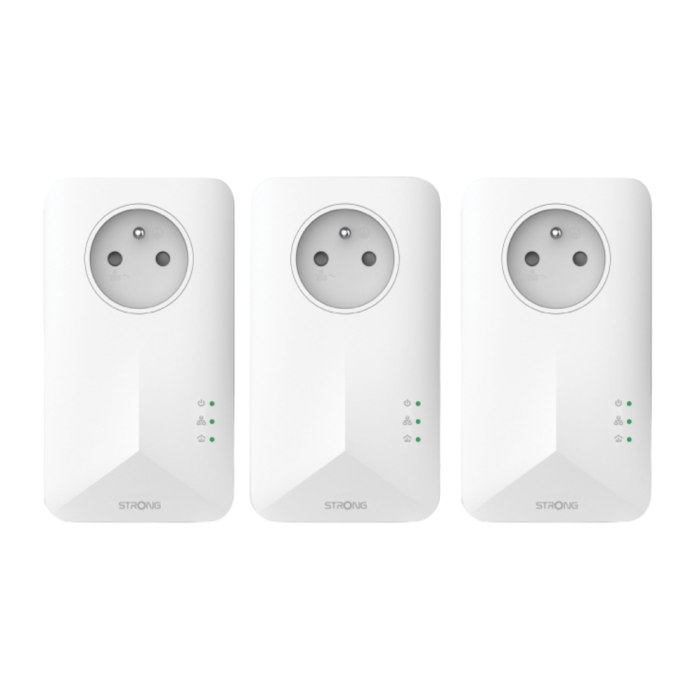 Strong Powerline 1000 1000 Mbit/s Ethernet Blanco 3 pieza(s) Strong Powerline 1000 1000 Mbit/s Ethernet Blanco 3 pieza(s)