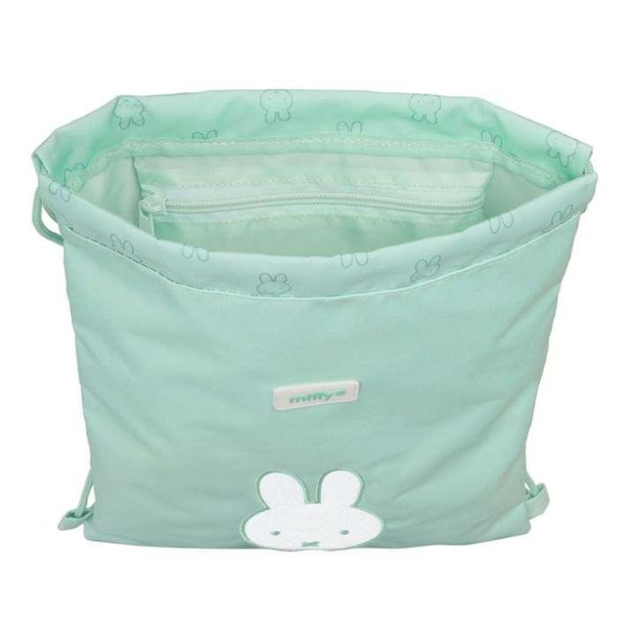Bolsa Mochila con Cuerdas Miffy Menta Menta 26 x 34 x 1 cm 5