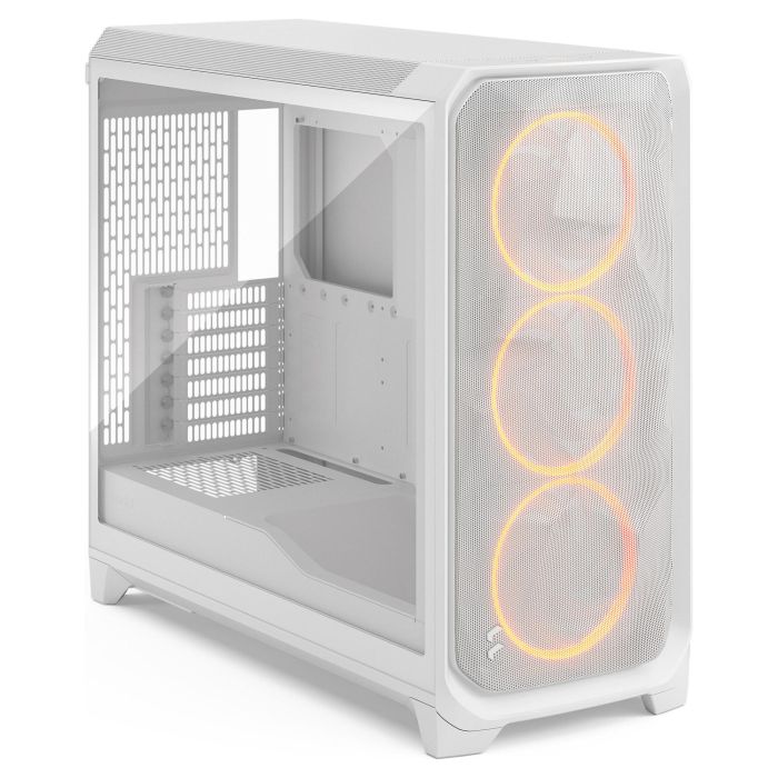 Fractal Design Meshify 3 XL White RGB TG Light Tint Caja de PC Midi con Ventana de Vidrio Templado y Panel Frontal de Malla