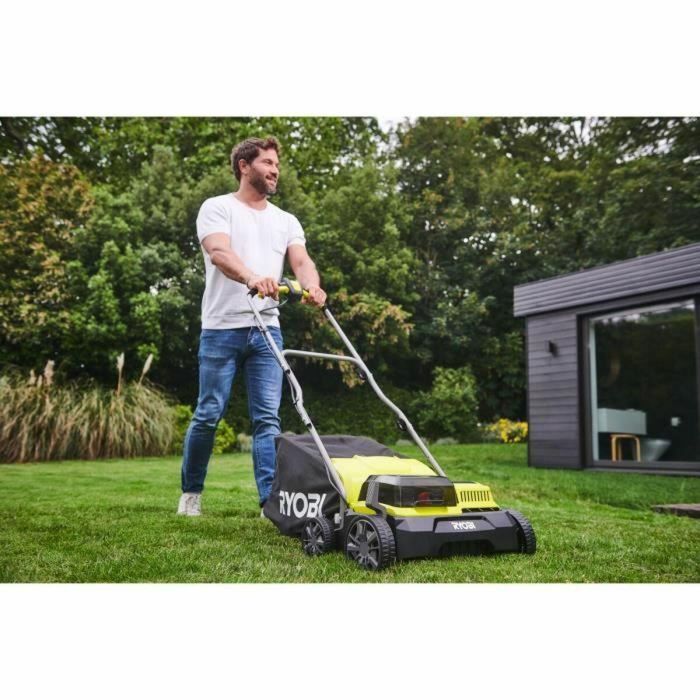 Escarificador/aireador - RYOBI - Brushless - Ø 35 cm - 2 en 1 - Contenedor flexible de 55 L - 2 baterías de 36V (18V ONE+) 4 Ah + 1 cargador 2