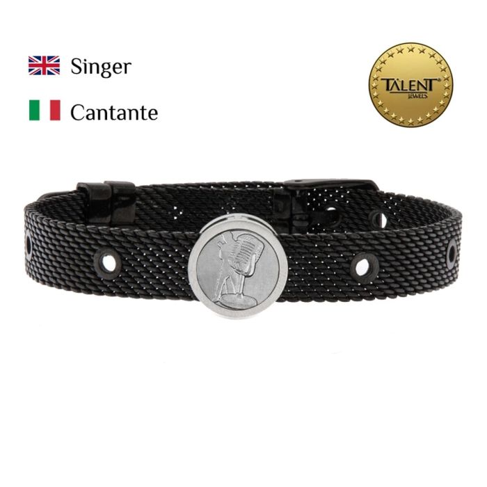 Pulsera Unisex Singer Talent Jewels TJA-4-02-03-2-235 Negro 1 Pulsera Unisex Singer Talent Jewels TJA-4-02-03-2-235 Negro 1