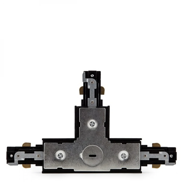 Conector T Carril Bifásico Negro para Focos de LEDs 2