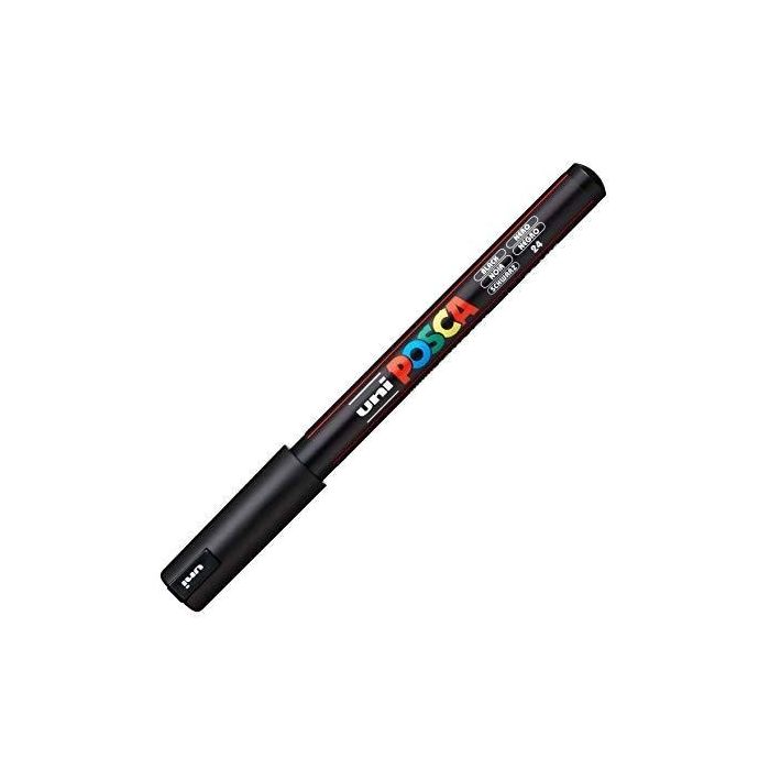 POSCA PC-1MR Marcador No Permanente Punta Extrafina 0.7 mm Negro