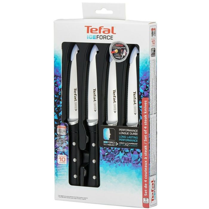 Juego de Cuchillos de Cocina y Soporte Tefal K232S414 (4 Unidades) 2 Juego de Cuchillos de Cocina y Soporte Tefal K232S414 (4 Unidades) 2