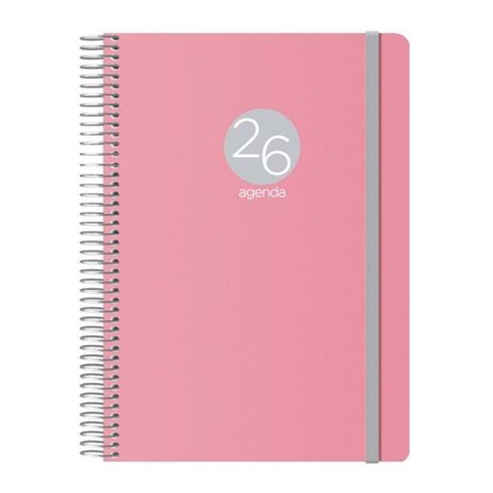 Agenda DOHE MEMPHIS Rosa 1/4 15 x 21 cm 2026 (20 Unidades) 1