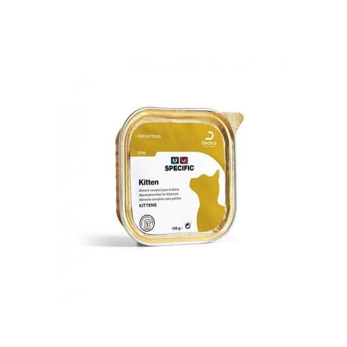 Dechra Specific Fpw Kitten Alimento para Gatitos, Gatas Gestantes y Lactantes en Tarrinas de 7x100gr