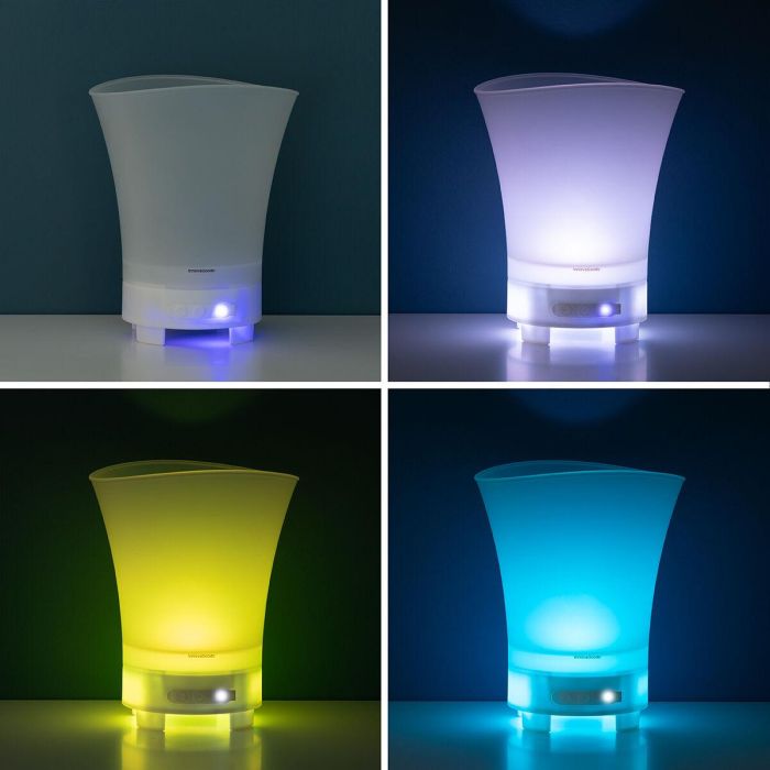 Cubitera LED con Altavoz Recargable Sonice InnovaGoods 7 Cubitera LED con Altavoz Recargable Sonice InnovaGoods 7