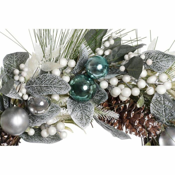 Corona Navidad Moderna DKD Home Decor Azul Verde 60 x 12 x 60 cm 3 Corona Navidad Moderna DKD Home Decor Azul Verde 60 x 12 x 60 cm 3