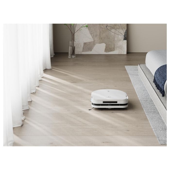 ECOVACS DEEBOT X5 OMNI Robot Aspirador con Estación de Vaciado Autónomo y Fregado, Sin Bolsa, Blanco, Forma D, 3.5L, Navegación Láser, 6400 mAh