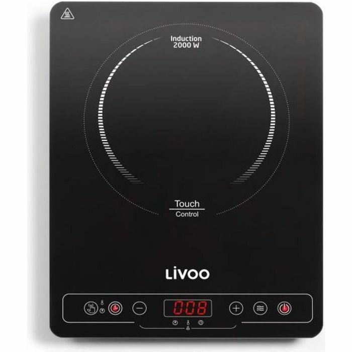 Livoo DOC235 Placa de inducción simple - 22cm - 60° a 240°C - Negro