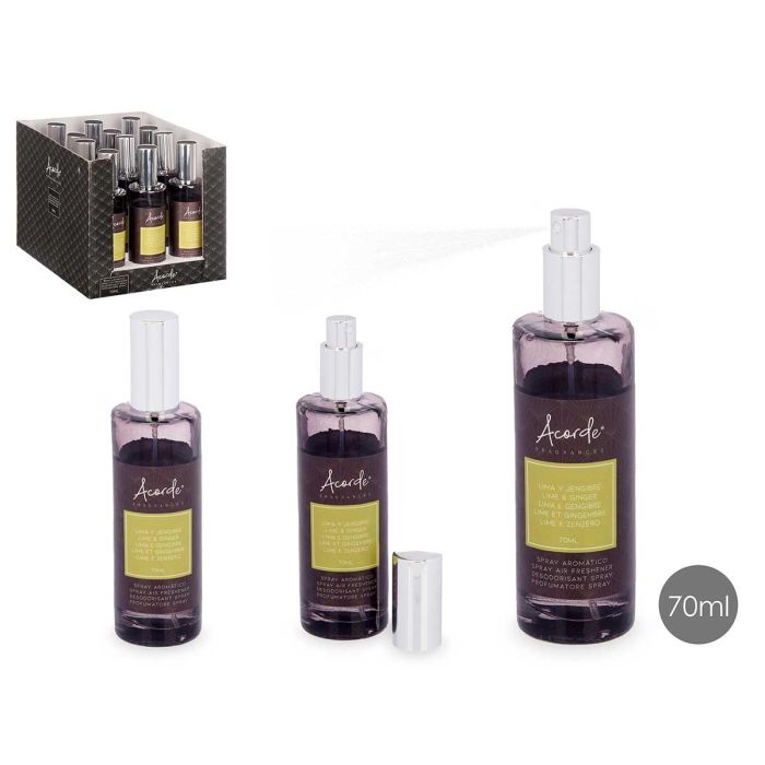 Aroma Hogar Acorde 70 ml Lima y Jengibre - 4.5x16x4.5 cm (12 Unidades) Aroma Hogar Acorde 70 ml Lima y Jengibre - 4.5x16x4.5 cm (12 Unidades)