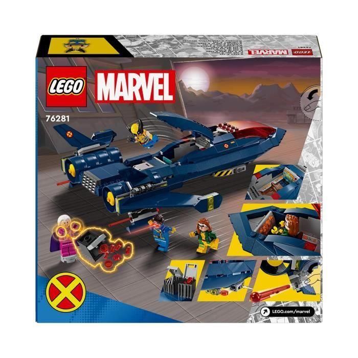 LEGO 76281 Marvel The X-Men's X-Jet Avión de Juguete Caza con Minifiguras de Superhéroe Wolverine 5 LEGO 76281 Marvel The X-Men's X-Jet Avión de Juguete Caza con Minifiguras de Superhéroe Wolverine 5