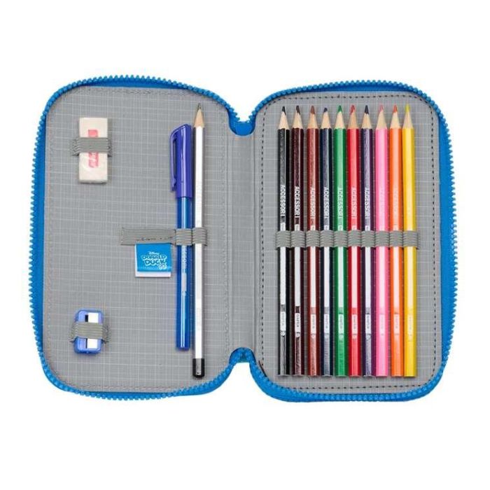Plumier Doble Donald Azul 12.5 x 19.5 x 4 cm (28 piezas) 4