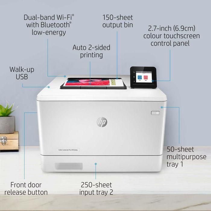 HP Color LaserJet Pro M454dw Impresora Láser Color Profesional A4 con WiFi, 28 ppm, Resolución 600x600ppp 26