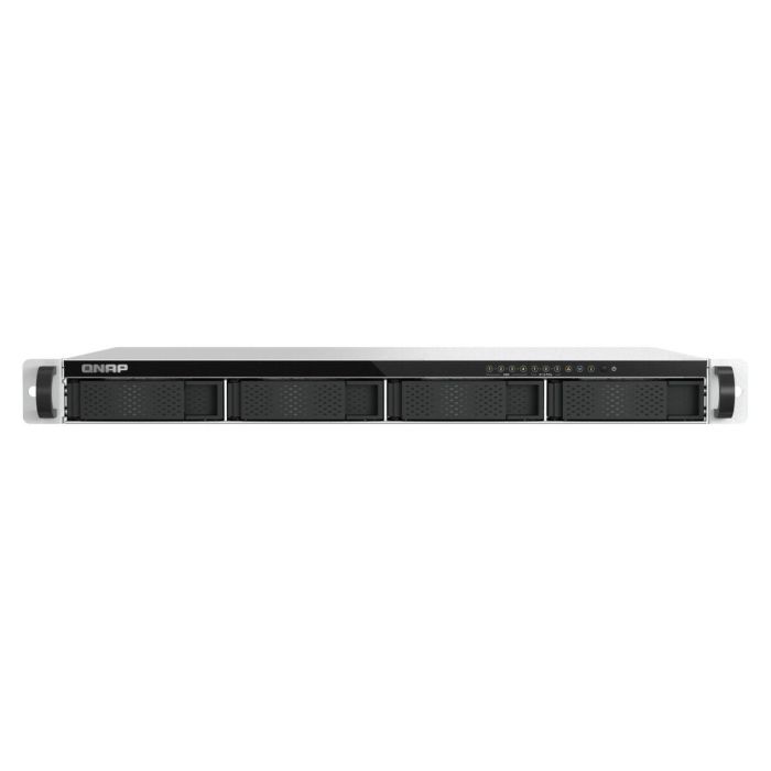 QNAP TS-h765eU NAS Bastidor 1U Intel Atom 8 GB DDR5 QuTS hero, 4 bahías 3.5", 3 ranuras NVMe PCIe E1.S/M.2, 10GbE