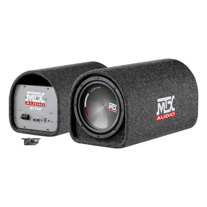 MTX AUDIO RTT8P Subwoofer Activo Reflex 20cm Clase D 120W RMS con Amplificador y Mando a Distancia 2