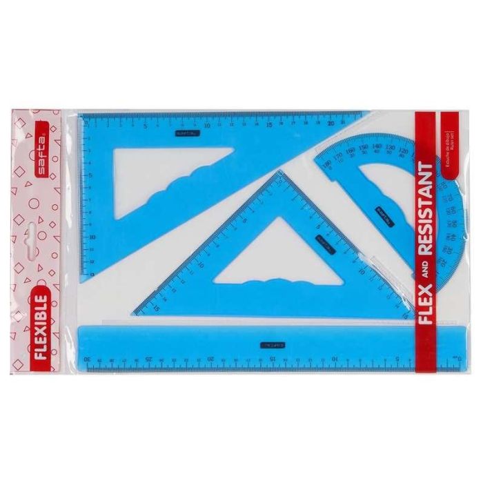 Estuche dibujo reglas flexibles surtido de 3 colores - modelos surtidos 16 Estuche dibujo reglas flexibles surtido de 3 colores - modelos surtidos 16