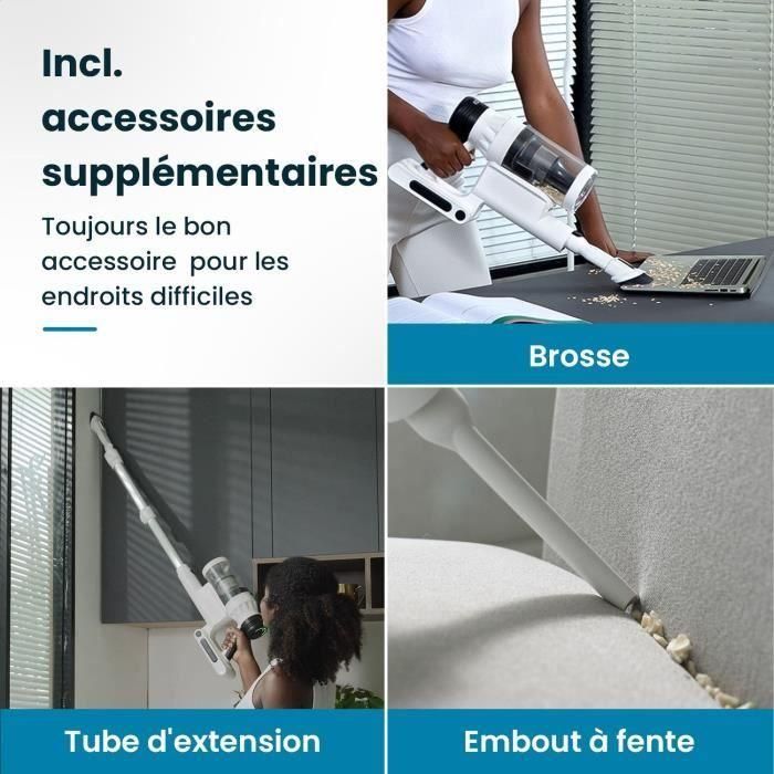 Estación EZICLEAN Cyclomax R22 - Aspiradora sin cable - 52 min - 500 W - 35 kPa - Blanco 5 Estación EZICLEAN Cyclomax R22 - Aspiradora sin cable - 52 min - 500 W - 35 kPa - Blanco 5