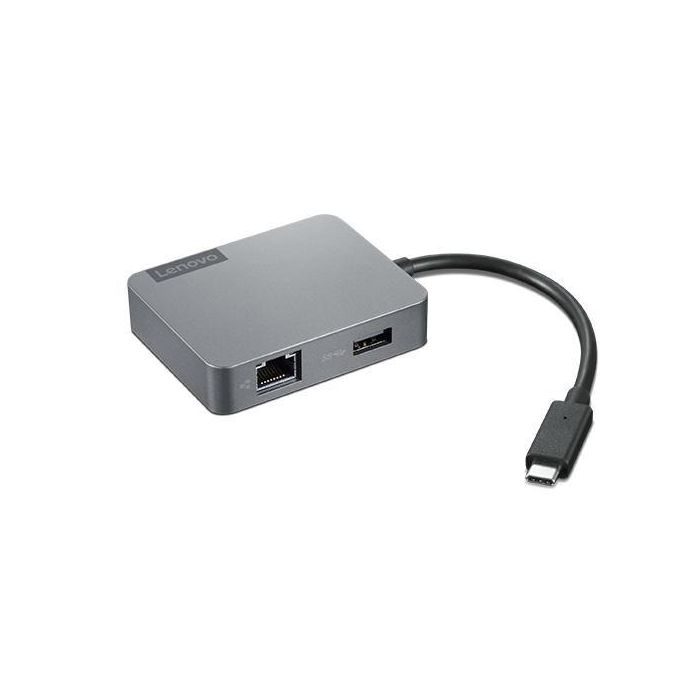 Lenovo USB-C Travel Hub Gen2 – Adaptador portátil para monitor, red y USB 2