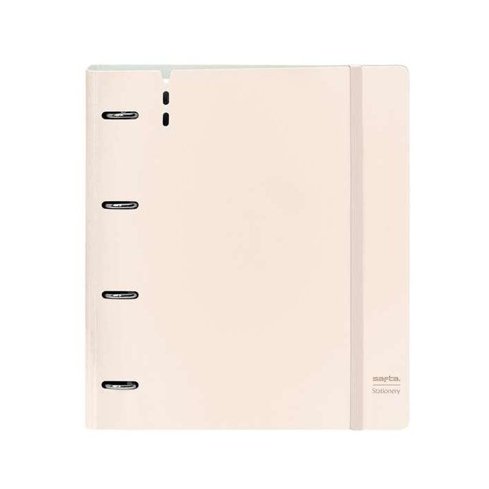 Carpeta Con Recambio Safta Din A4 Cuadro 5 mm Polipropileno Foam 4 Anillas 35 mm Rosa Claro Carpeta Con Recambio Safta Din A4 Cuadro 5 mm Polipropileno Foam 4 Anillas 35 mm Rosa Claro