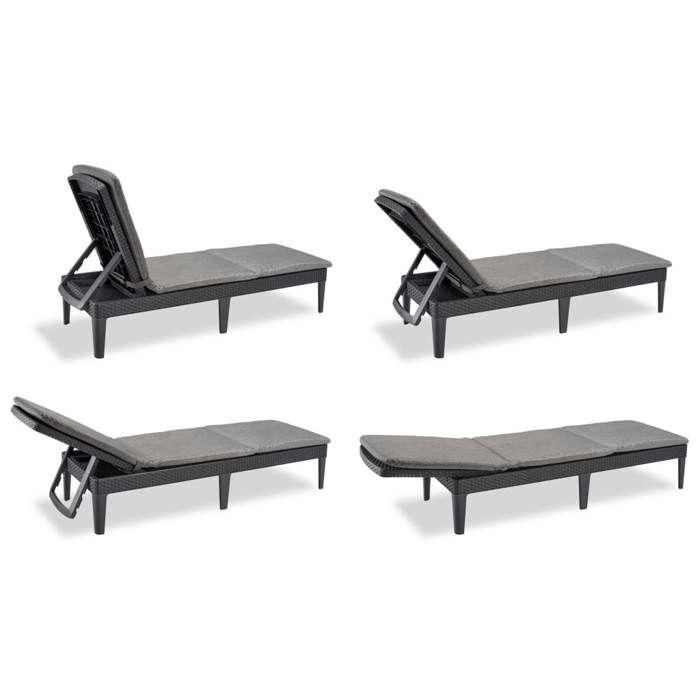 Tumbona Allibert by KETER 8711245146294 Gris 187 x 58 x 29 cm 2 Tumbona Allibert by KETER 8711245146294 Gris 187 x 58 x 29 cm 2