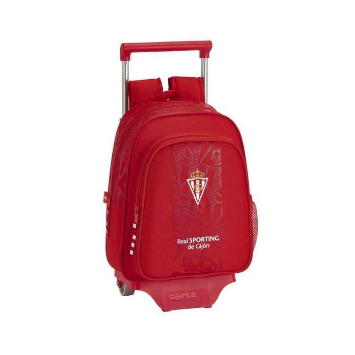 Mochila Escolar con Ruedas 705 Real Sporting de Gijón Rojo 3 Mochila Escolar con Ruedas 705 Real Sporting de Gijón Rojo 3