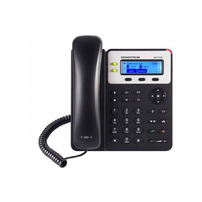 Grandstream GXP1625 Teléfono IP HD VoIP para Pequeñas Empresas con PoE Integrado, 2 Líneas SIP, Audio HD y Pantalla LCD Grandstream GXP1625 Teléfono IP HD VoIP para Pequeñas Empresas con PoE Integrado, 2 Líneas SIP, Audio HD y Pantalla LCD