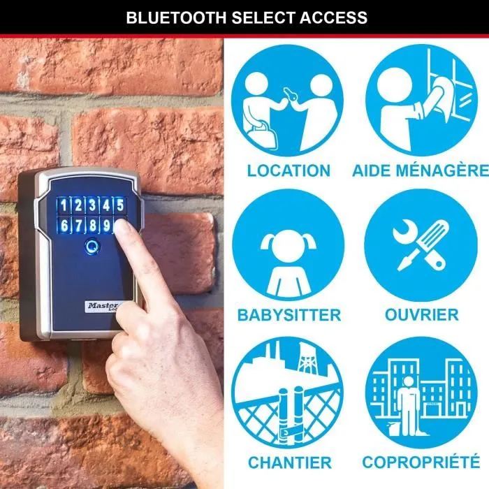 Master Lock Secure Bluetooth Keybox Formato L - Llave Conectada para Compartir Acceso Seguro 2