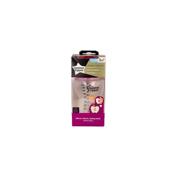 Tommee Tippee Biberon Ctn B/Ancha Sili Redon Flu Med +3 M 34 Tommee Tippee Biberon Ctn B/Ancha Sili Redon Flu Med +3 M 34