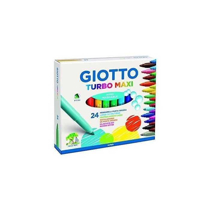 Giotto Rotuladores Turbo Maxi Colores Surtidos Estuche 24 Ud Giotto Rotuladores Turbo Maxi Colores Surtidos Estuche 24 Ud