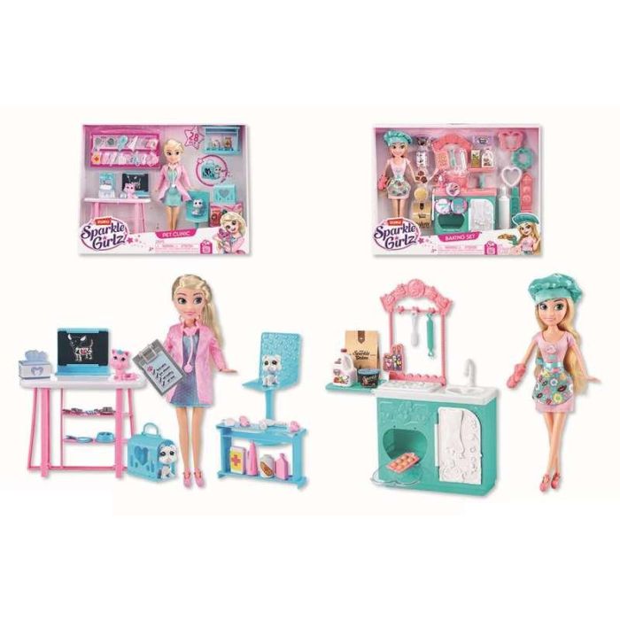 Muñeca sparkle veterinaria con clínica o pastelera con cocina 26 cm - modelos surtidos 2 Muñeca sparkle veterinaria con clínica o pastelera con cocina 26 cm - modelos surtidos 2