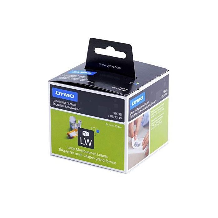 Dymo Pack de Etiquetas de Disco Blanco, Rollo de 54 x 70 mm, 320 Piezas