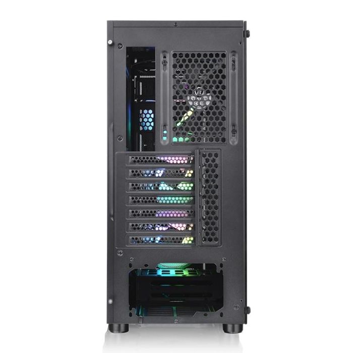 Thermaltake V250 TG ARGB Midi Tower Negro para PC con Cristal Templado y 3 Ventiladores ARGB Frontales + 1 Trasero Instalados 5