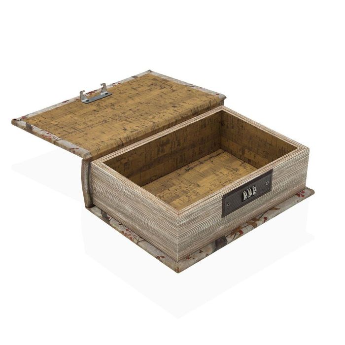 Caja-Joyero Versa Lienzo Madera MDF 7 x 22 x 16 cm Pájaro 3 Caja-Joyero Versa Lienzo Madera MDF 7 x 22 x 16 cm Pájaro 3