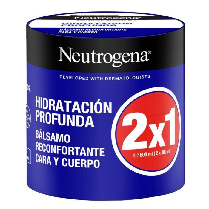 Neutrogena Comfort Balm Bálsamo Corporal y Facial Hidratación Profunda 24h Fórmula Noruega Pack 2x 300ml