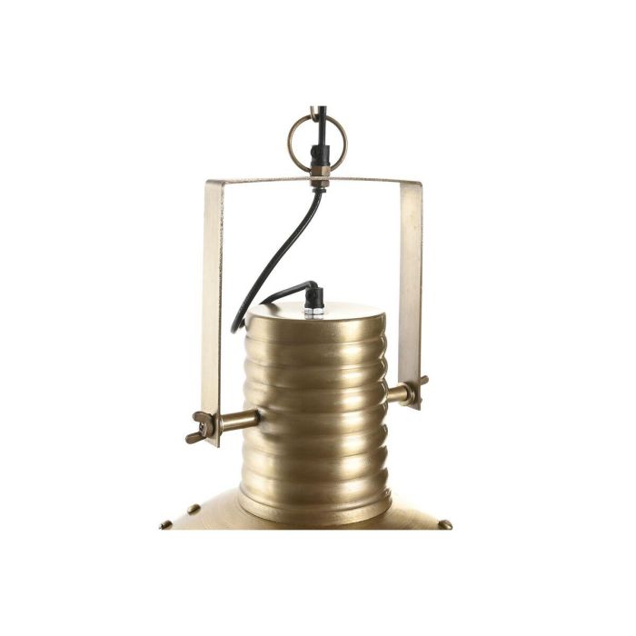 DKD Home Decor Lámpara de Techo de Hierro Dorado Estilo Loft, 1 Luz, Bombilla E27 de 50W, 43 x 61 x 43 cm 4
