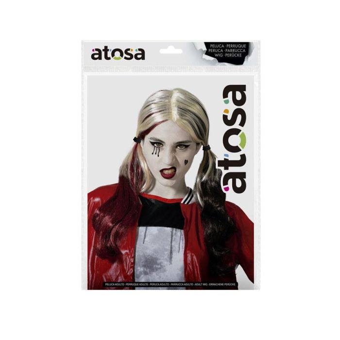 Peluca Con Coletas Largas Para Personajes De Fantasía 1 Peluca Con Coletas Largas Para Personajes De Fantasía 1